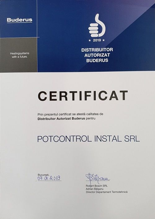 Certificat-Buderus - SC-Potcontrol-Instal-SRL